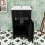 Wood Freestanding Single Bathroom Vanity with Ceramic Sink, Soft Close Door and Ample Storage-440553823