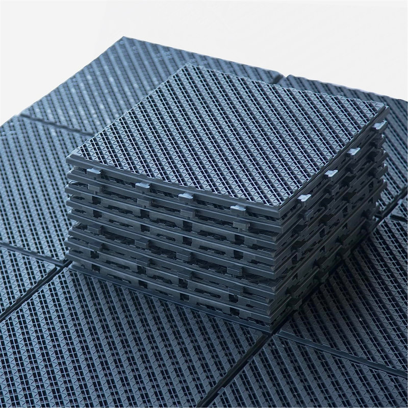 Carreaux de terrasse à verrouillage, Gris foncé