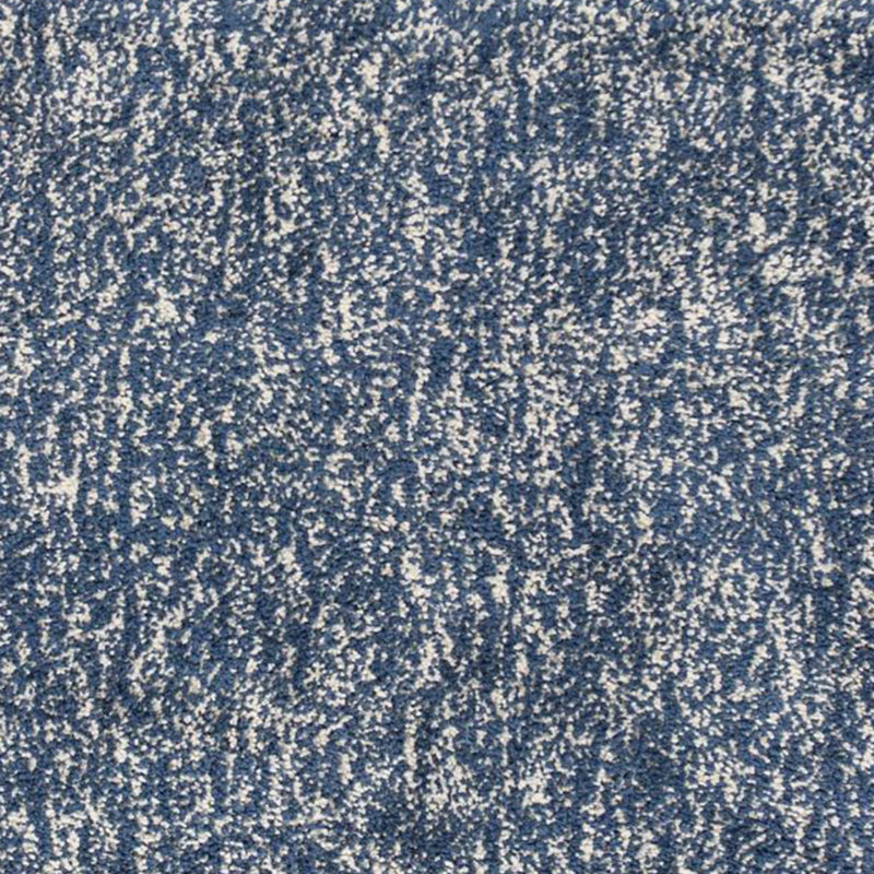 Tapis indigo ou ivoire en polyester 7 pi x 9 pi, Rond 8 pi