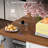 54.5" Farmhouse Kitchen Island With Drop Leaf, Built-In Power Outlet, Sliding Barn Doors With Internal Storage Racks, Spice Rack, Rolling Kitchen Cart On Wheels-2145548538