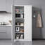 Armoire de rangement en métal pour le garage, armoire verrouillable en acier à outils avec portes et 4 tablettes réglables