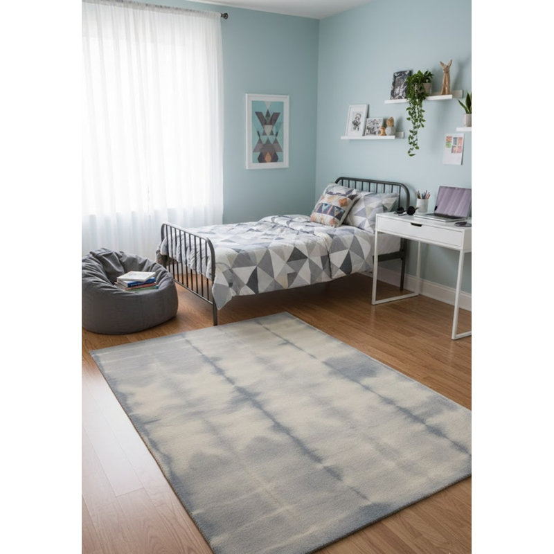 Tapis oriental gris moderne 5 x 8