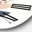 Abstract Sun & Moon Geometrics In Blue & Orange - Modern Wall Clock-60329379