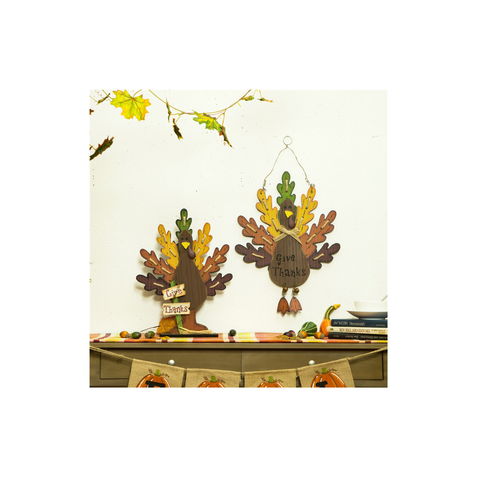 Wooden Turkey Wall Decor