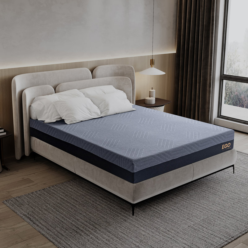 EGOHOME 10" Medium Copper Infused Hybrid Mattress, California King