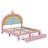Princess Upholstered Platform Bed Rainbow Velvet Storage Drawer-1909512257