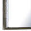 Levi Dresser Mirror, 38 Inch, Leaf Pattern Moulding W LED, Dark Grey Wood