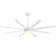 Jamii-Leigh 65/72/84 inch Large Indoor/Covered Outdoor Modern Ceiling Fan with Led Lights and Remote, 6-Speed, Reversible Quiet DC Motor, Timer, 8-ABS-Blade