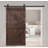 K Style Solid Wood Sliding Barn Door with Hardware Kit- Assembly Needed-91343035-64705670