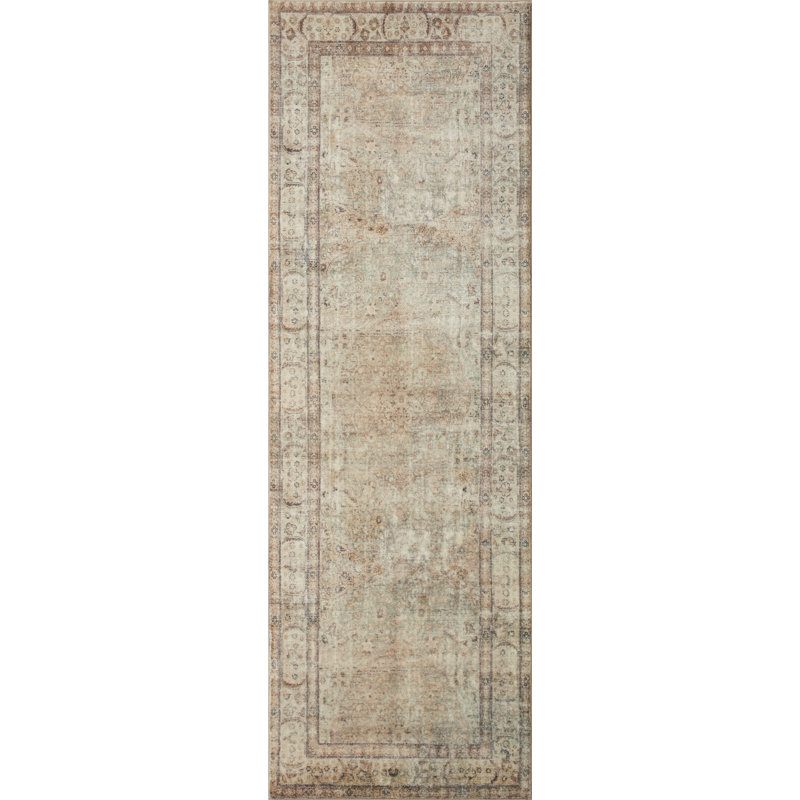 Tapis antique / sauge Loloi Margot CloudPile, Tapis de couloir 2 pi 6 po x 7 pi 6 po