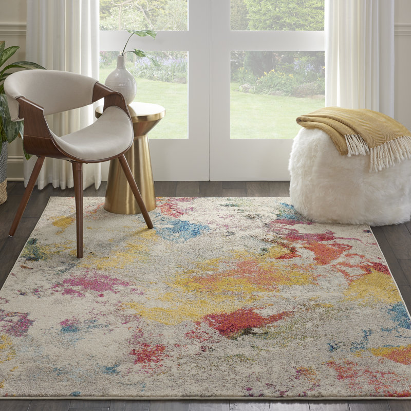 Westhampton Abstract Synthetic Area Rug, Rectangle 201 x 292cm