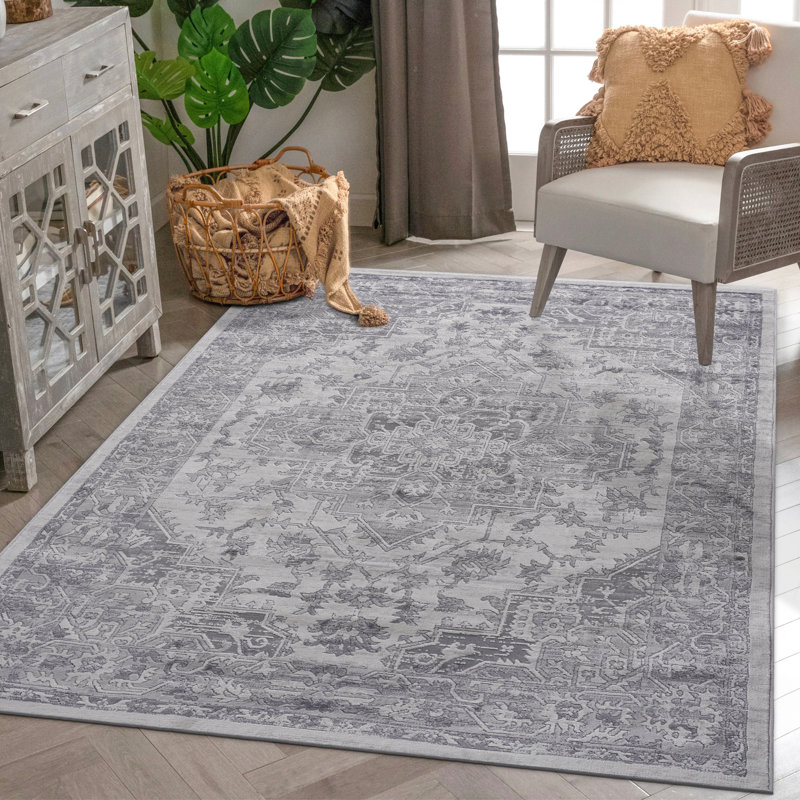 Trendy Stain-resistant Area Rug – Non-shedding & Kid-pet Friendly For Every Room, Rectangle 6'7" x 7'9"