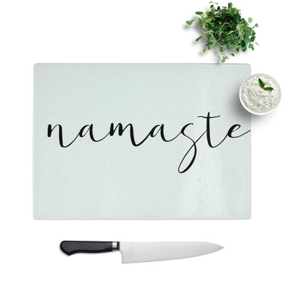 Namaste Typography Chopping Board