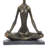 Polystone Yoga Black Decorative Sculpture