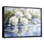 Olinger, pivoines blanches par l'étang gelé I - pivoines, art mural sur toile-137684267-137684266-110747052