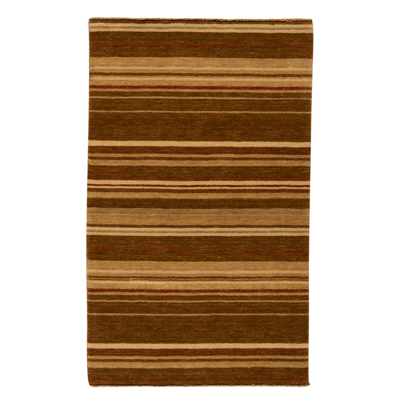 Hand Knotted Area Rug in Brown
