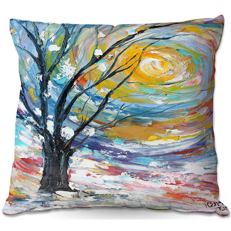  Coussin décoratif Couch Winter Poetry, 16 po x 1 po