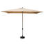 Parasol de patio rectangulaire avec manivelle (base non incluse)