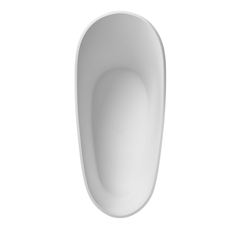 Baignoire de trempage autoportante à surface solide 66,93 po. X 29,92 po. Foscot