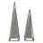 2-Pieces 26/21" Schrum Large Black And White Pyramids