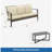 2-Piece Wicker Patio Conversation Set With Cushions & Coffee Table-1752624637