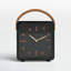 Analog Metal Quartz Tabletop Clock in Black-1315482586