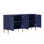 Kuo 64" Wide Sideboard With 4 Door High Gloss Cabinets-494990401