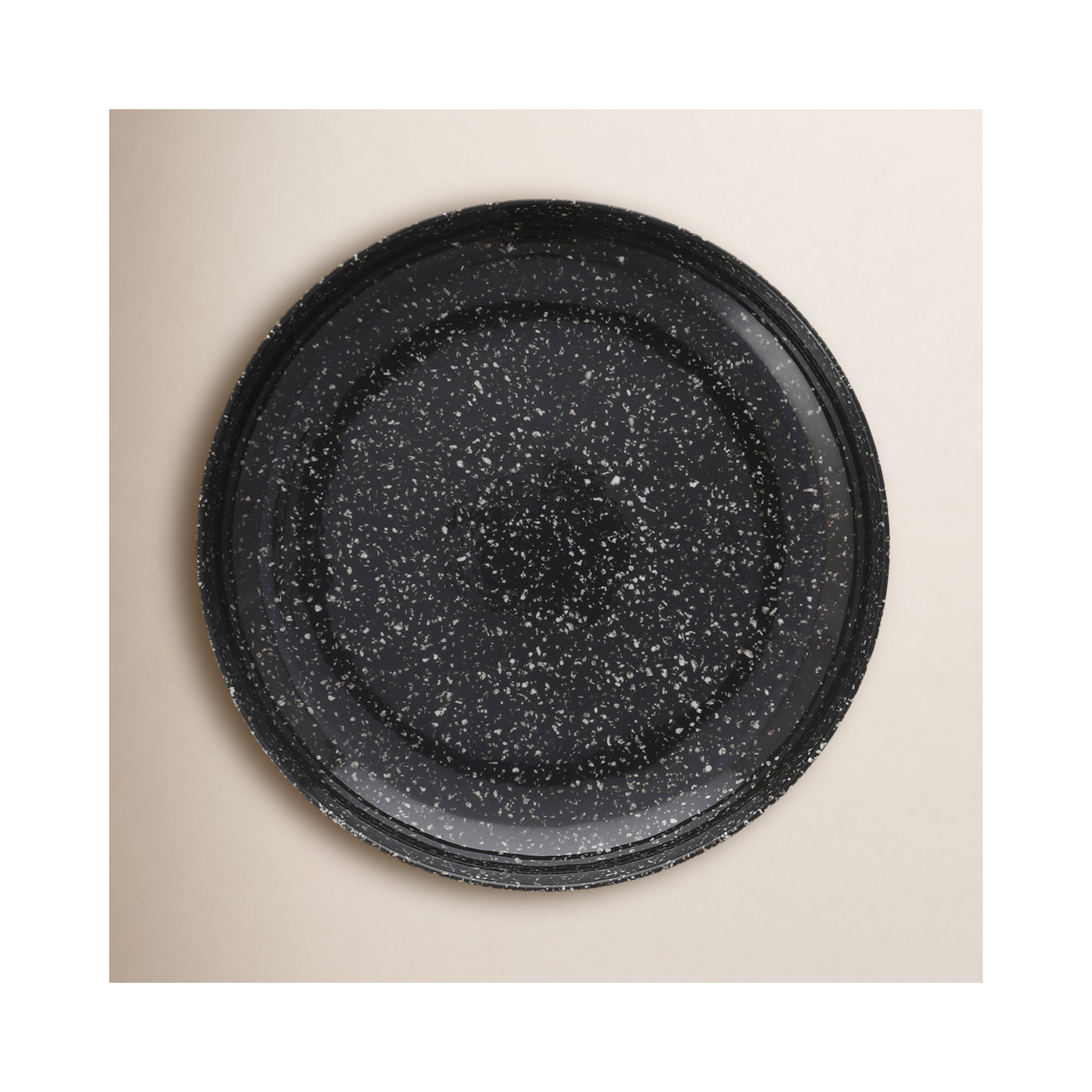 Fortessa Maskell Coupe 9" Melamine Dessert Plate, Charcoal
