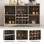 Armoire à vin de 47 po avec porte-verres et étagère en verre