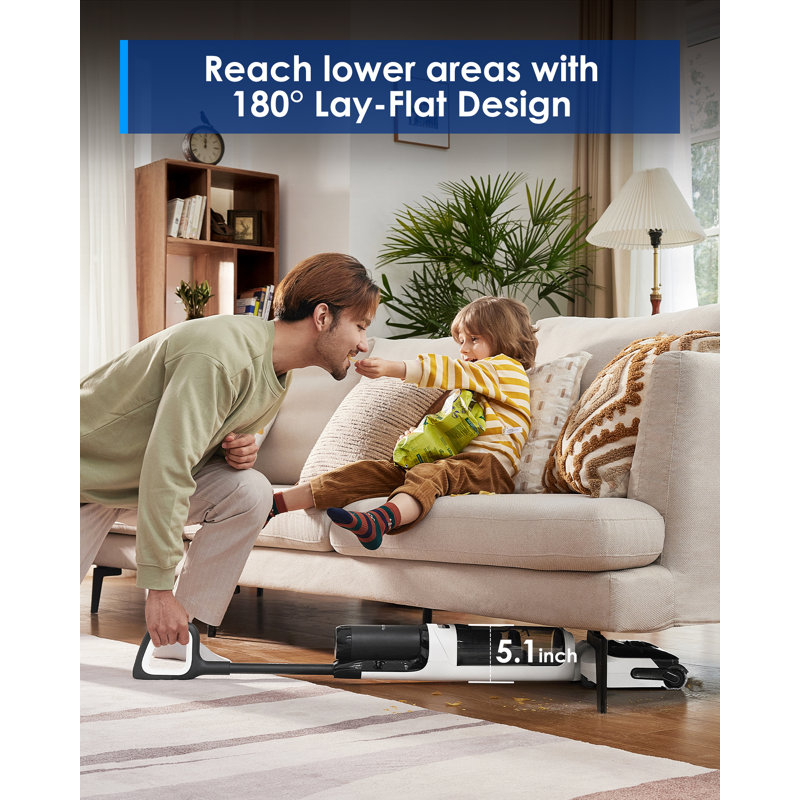 Tineco Floor ONE Switch S6 Stretch Wet Dry Vacuum Cleaner, Multi-Function, 180° Lay-Flat, Anti-Tangle Design, Self-Cleaning, 65Min Runtime, Dual-Edge Cleaning, Whole-House Cleaning Floor Cleaner