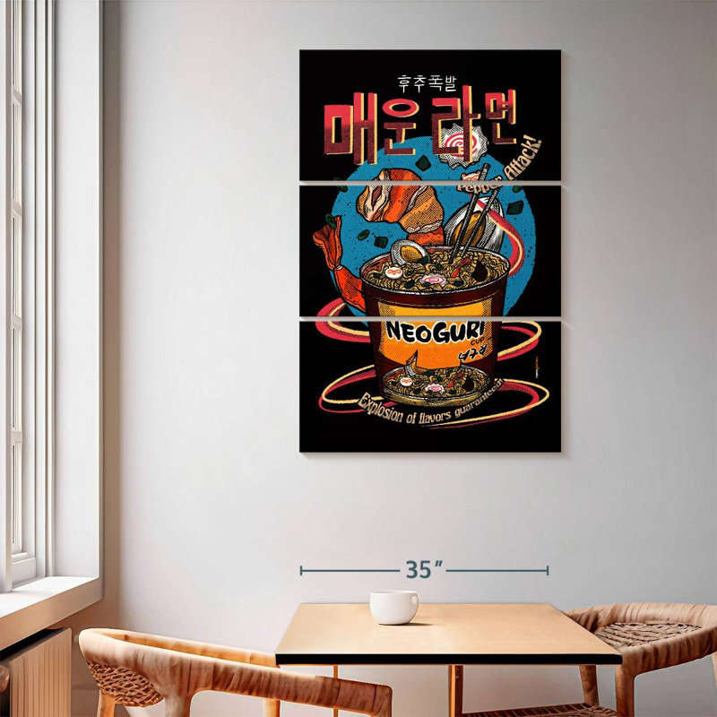 Yarlin Spicy Noodles, 65" H x 42" W