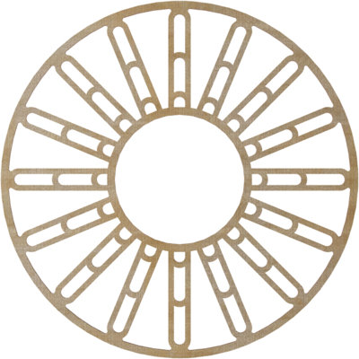Médaillon de plafond en bois Hale