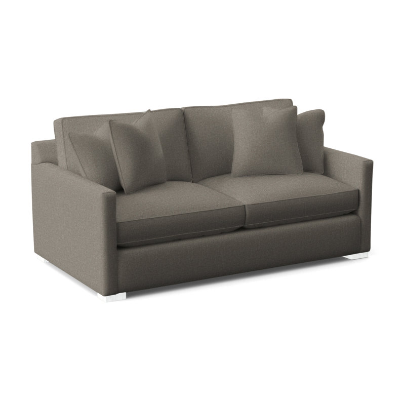 Bel-Air 79'' Upholstered Sofa, Frost White, Flower Blossom; 0587-41