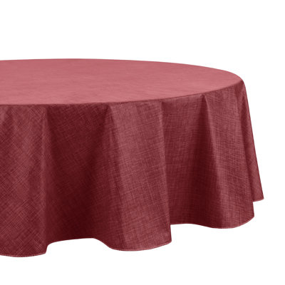 Linen Texture Vinyl Indoor/Outdoor Tablecloth