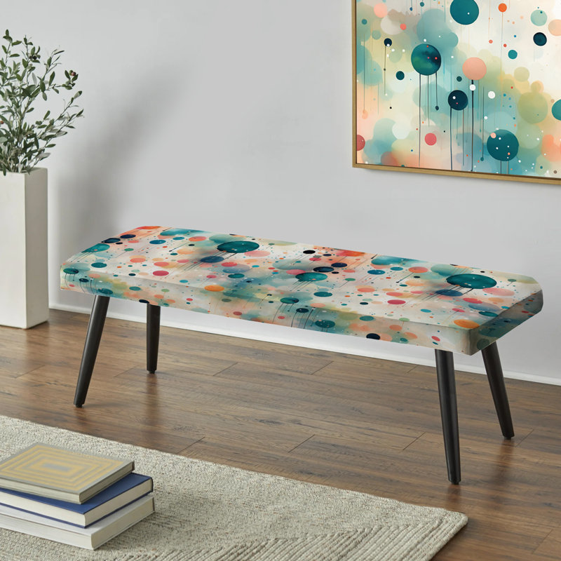 Banc rembourré à pois noirs, Mystical Polka Dota Harmony