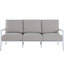Bermuda Aluminum and Cane Sofa-423448705-423448711-423448730