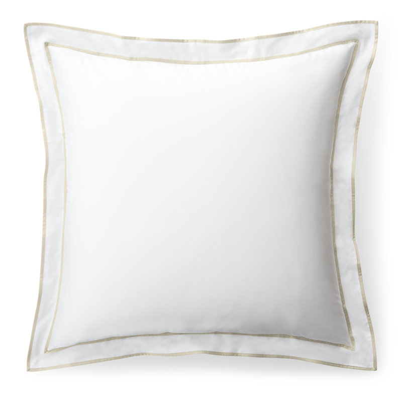 Taie décorative Spencer, Blanc / lin, Simple