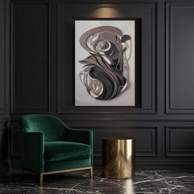 Abstract Figurative 100 Grey Canvas Wall Art