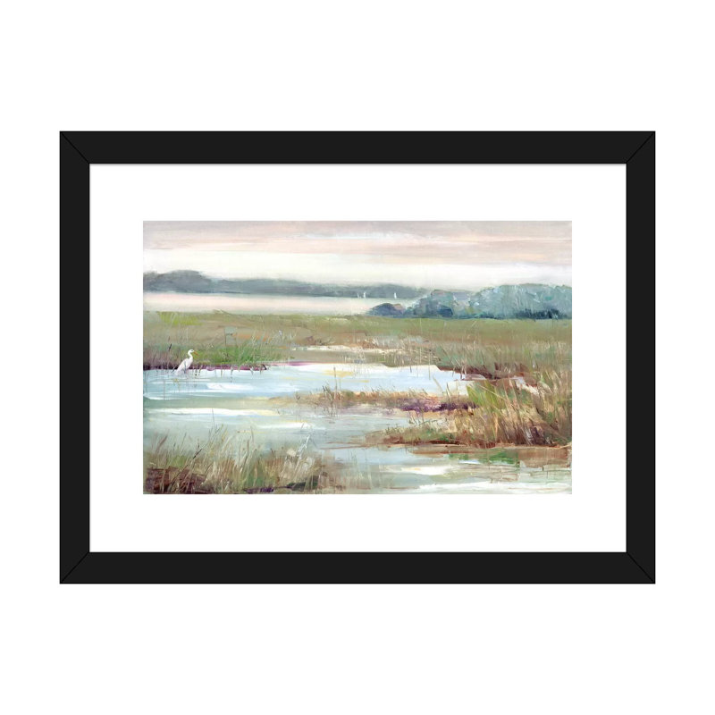 «Early Morning Magic» par Sally Swatland - reproduction d'art, H 24 po x l 32 po x P 1 po, Papier dans un cadre photo, Noir