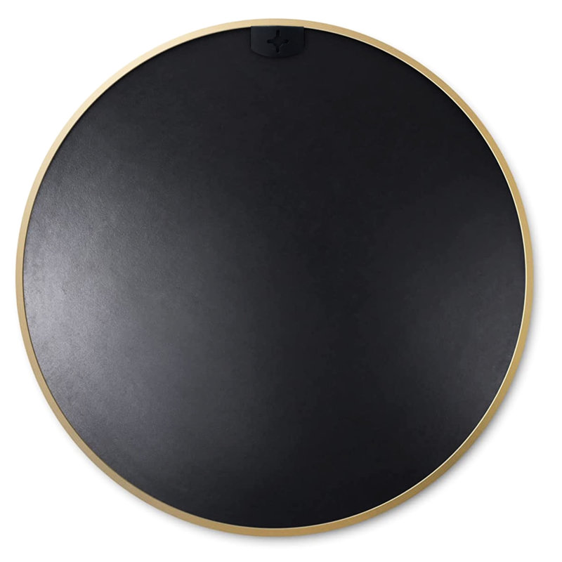 Miroir de salle de bain de 20 pouces de diamètre doré - Design moderne, alliage d'aluminium rouille, sans verre rond de 20 po dans un élégant verre de 4 mm de diamètre, cadre