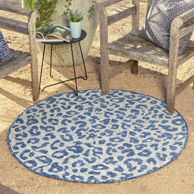 Tapis intérieur / extérieur bleu / gris Munk