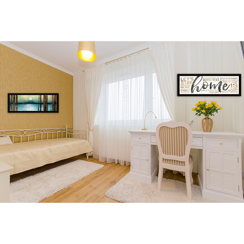 Art mural encadré 2 pièces Love Home par Marla Rae, Black/White
