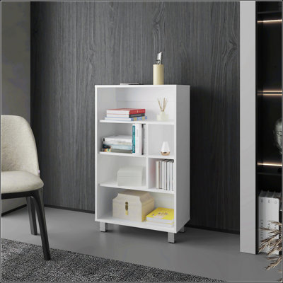 Bibliothèque blanche avec six tablettes