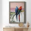 Palm Parrots - Peinture sur toile encadrée-109329979-109330378