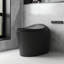 Toilette intelligente de luxe avec couvercle à ouverture et fermeture automatique, siège chauffant, eau chaude et télécommande sans fil-110742303