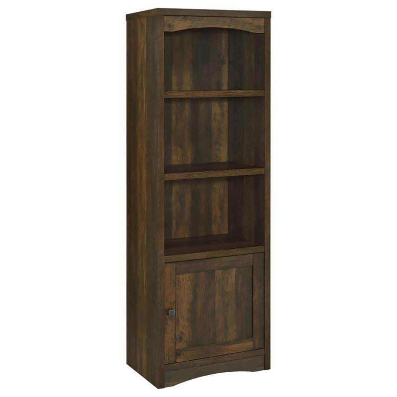 Handrey 3-shelf Media Tower, Dark Pine