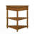 33.8" Triangle Corner Table with Open Shelf