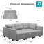 Canapé modulaire rembourré 7 pièces Soneson-1189584955