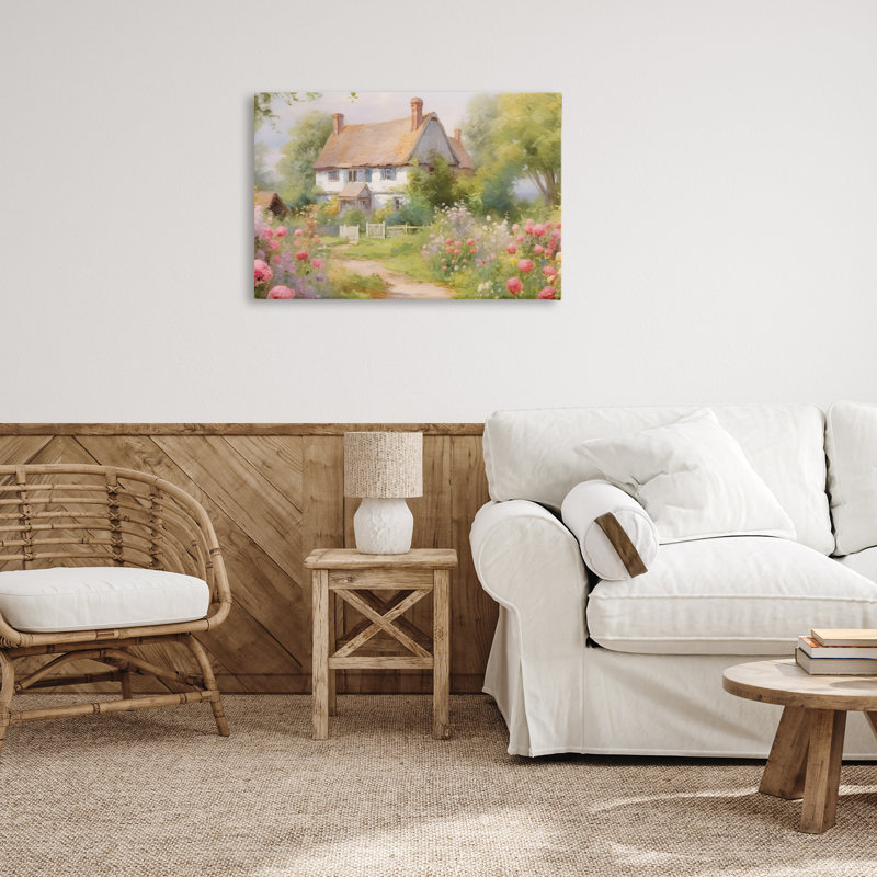 Toile de jardin remplie de nature, design par Nini Art, H 20 po x l 30 po