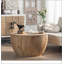 Table basse en bois aggloméré noir 39,37 pouces Modern Handcraft